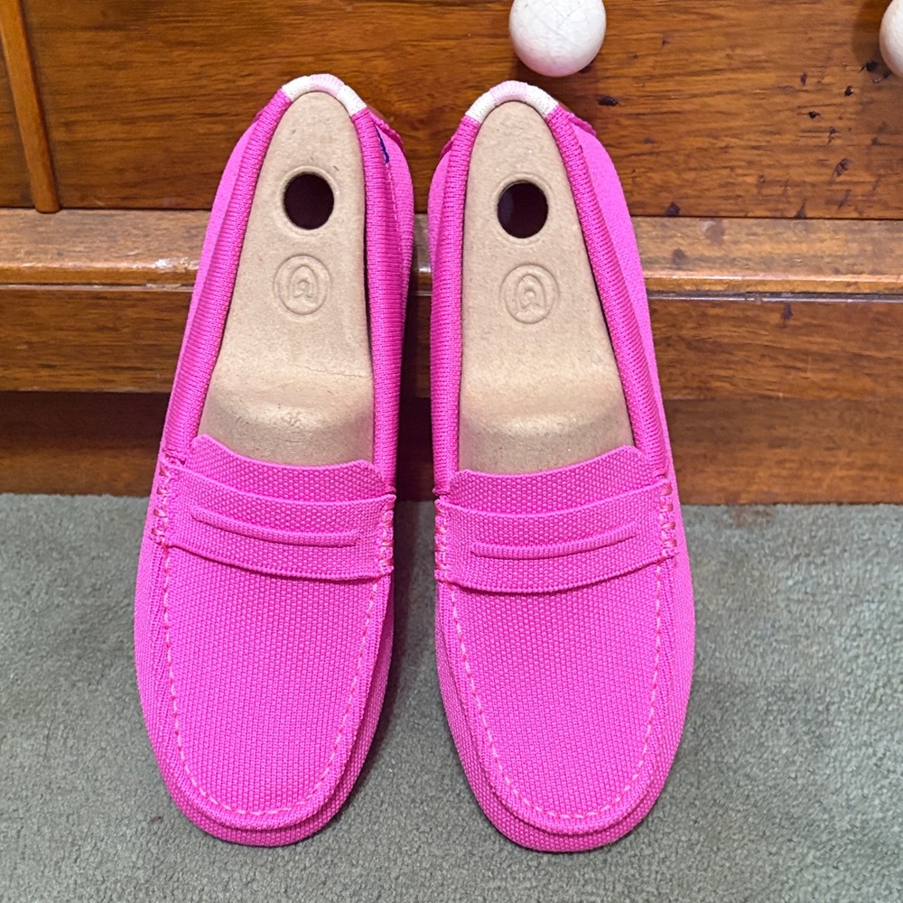 Rothy's Vibrant Pink Flats